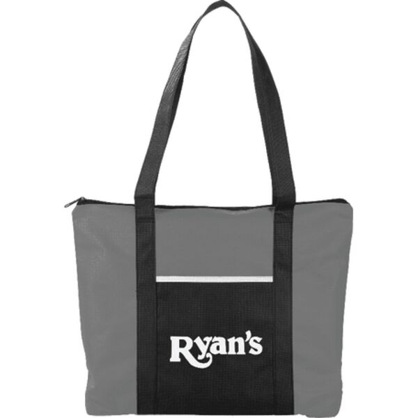 Timeline Non-Woven Zip Convention Tote Thumbnail