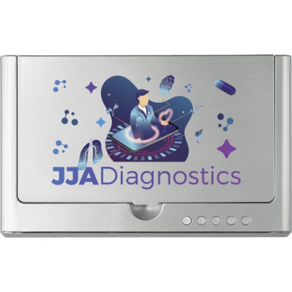 UV Sanitizer Desk Clock with Wireless Charging Thumbnail