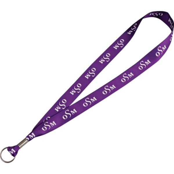 Full Color 1" Premium Lanyard w/ Ring Thumbnail